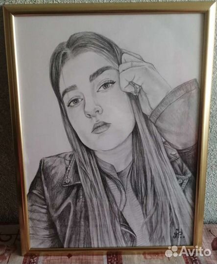 Портрет по фото карандашами, красками, шарж