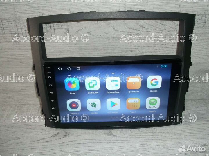 Магнитола Mitsubishi Pajero 4 Android
