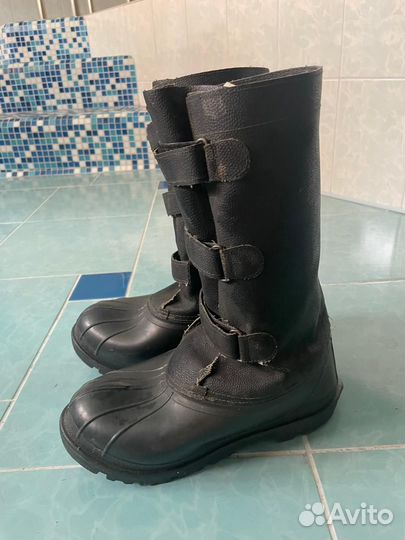 Сапоги с шипами для зимней рыбалки