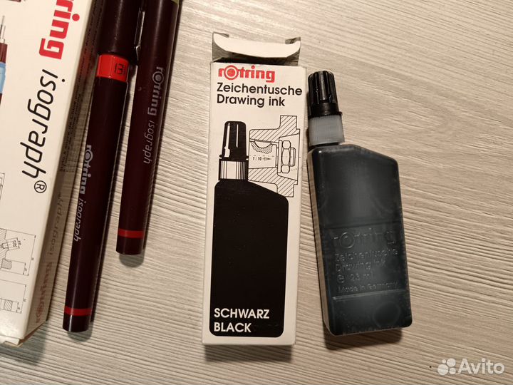 Изографы rotring + тушь