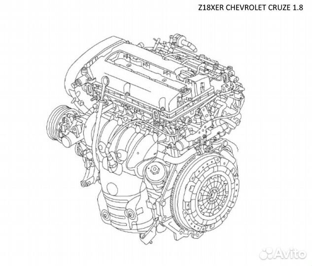 Двигатель z18xer Новый Chevrolet Cruze 1.8