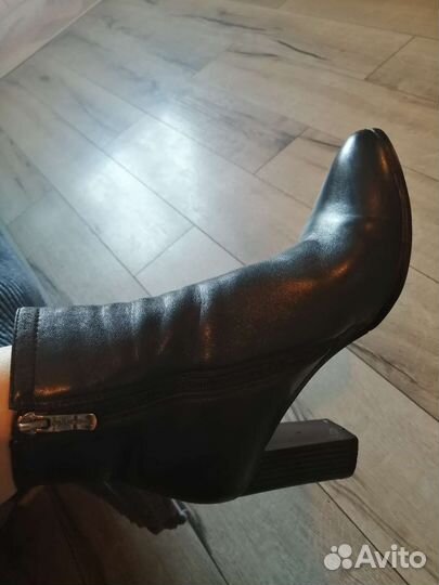 Ботильоны, натуральная кожа