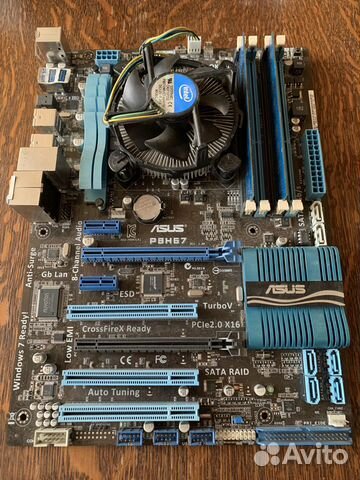 1155 комплект asus p8h67 e3-1220v2 ddr3-4gb