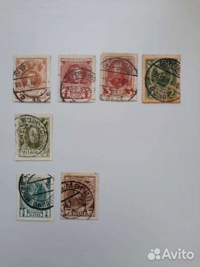 Марки. 300 лет дому Романовых. 1913г