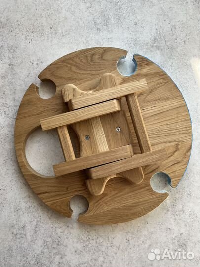 Винный столик с морем складной