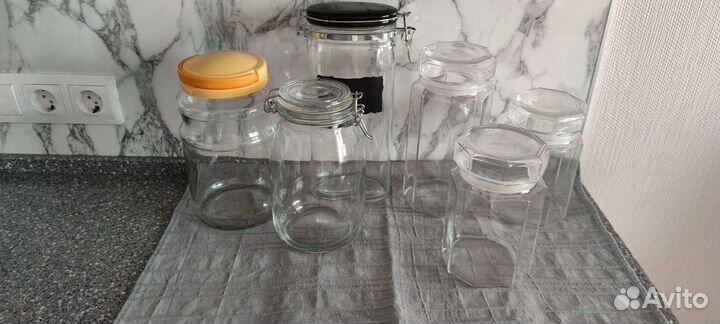 Банка для сыпучих Икея с крышкой