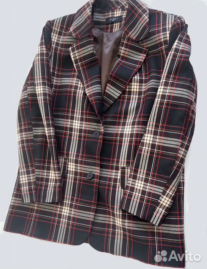 Костюм cloxy wear в клетку (пиджак и юбка)
