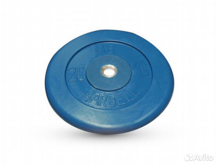 Диски обрезиненные MB barbell d26мм 20кг и 25кг
