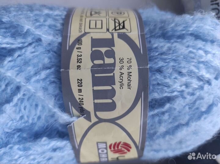 Пряжа для вязания мохер, за всё