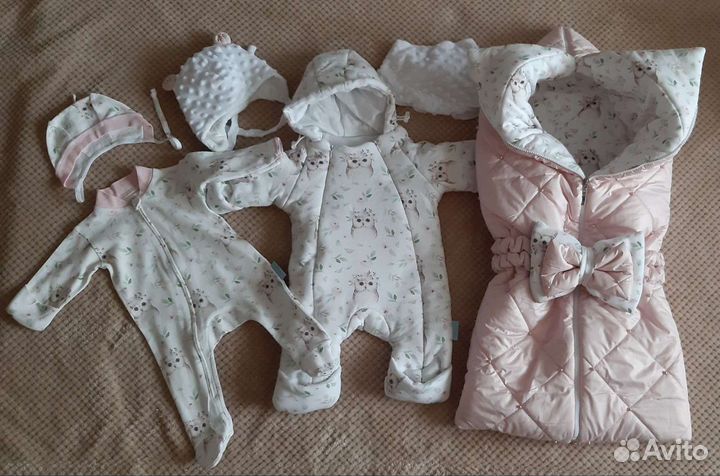 Конверт на выписку для девочки весна, осень