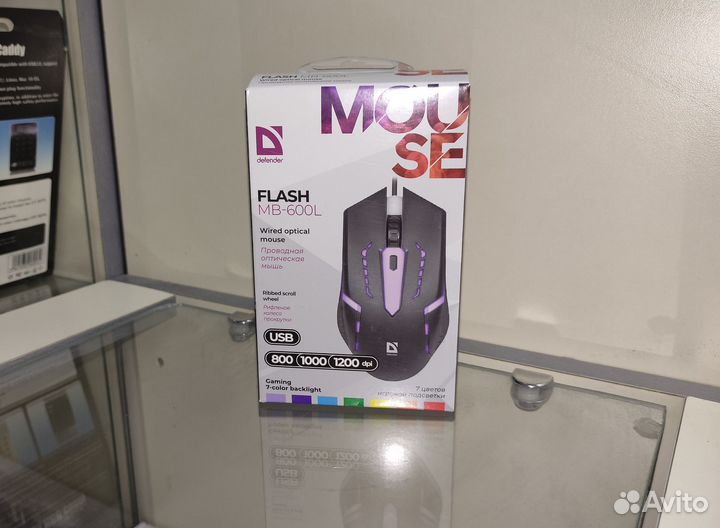 Мышь USB проводная Defender Flash MB-600L