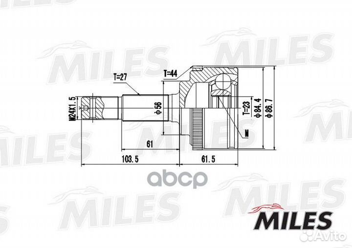 Шрус наружный GA20312 Miles