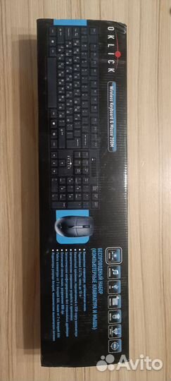 Беспроводная клавиатура и мышь oklick