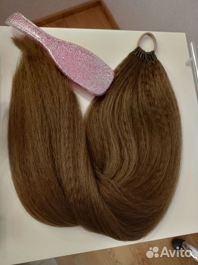 Хвост на резинке. Накладные хвосты. Волосы