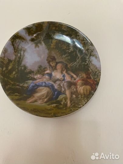 Тарелки настенные фарфор винтаж пара