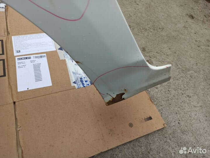 Solaris 2 крыло переднее левое аналог белый