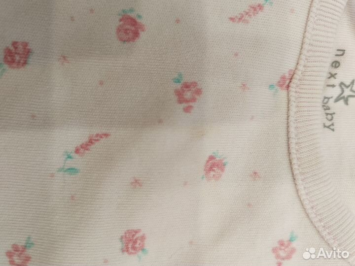 Боди next и другие вещи пакетом для девочки 74-80