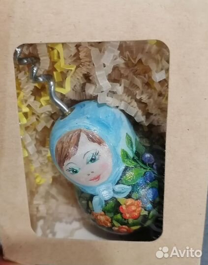 Матрёшка-штопор. Масляная живопись