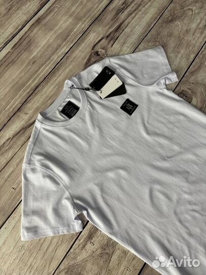 Футболка Armani Exchange белая люкс