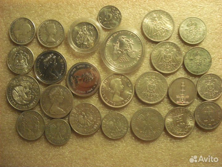 Большие серебрянные монеты