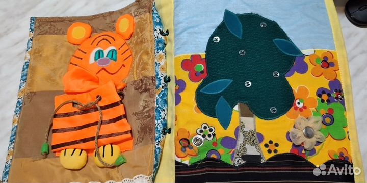 Развивающая мягкая книжка ручной работы