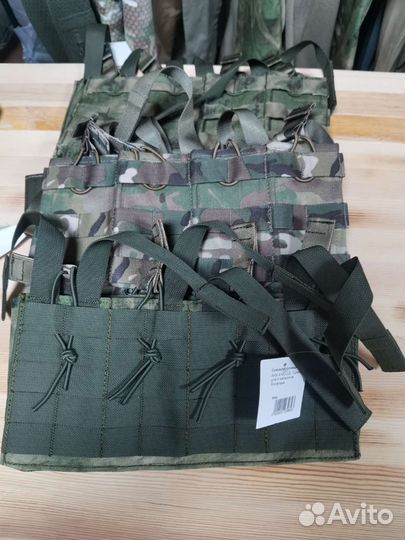 Подсумок для 4 магазинов ак ссо/ мультикам/мох