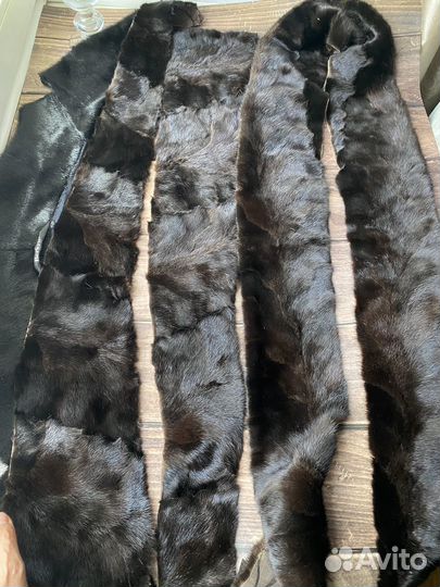 Меховой воротник нерпа натуральный мех