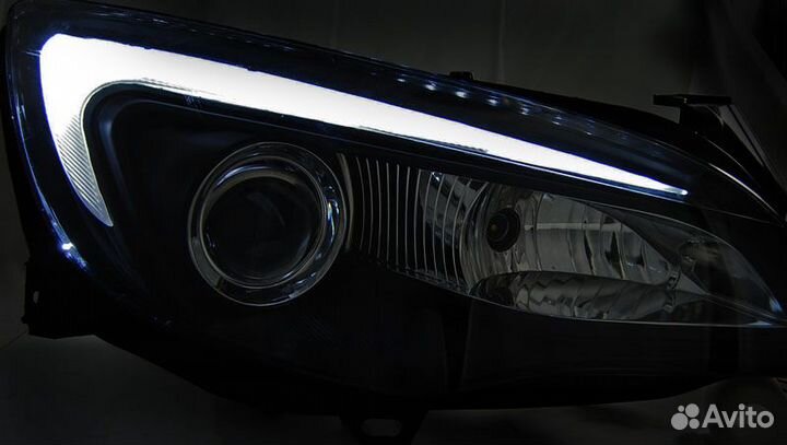 Opel Astra J 09-15 Фары tube light черные