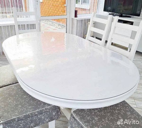 Прозрачная скатерть, мягкое стекло, плёнка пвх