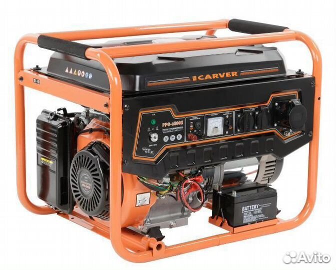 Генератор бензиновый carver PPG 6500E
