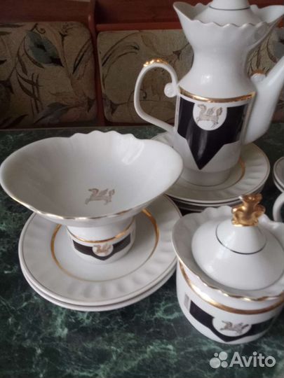 Сервиз кофейный Золотой Пегас