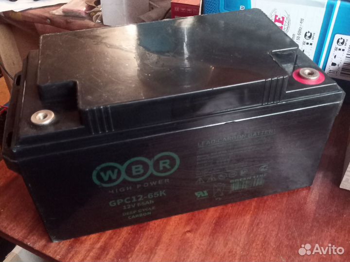 Аккумулятор 65 Ач AGM carbon для ибп и т. п. бу