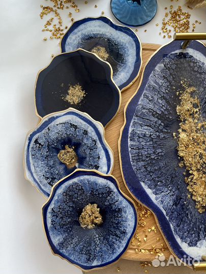 Сервировочный набор из эпоксидной смолы