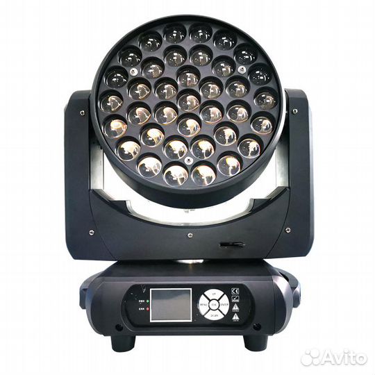 Голова полного вращения 37*15w rgbw 4in1Wash Zoom