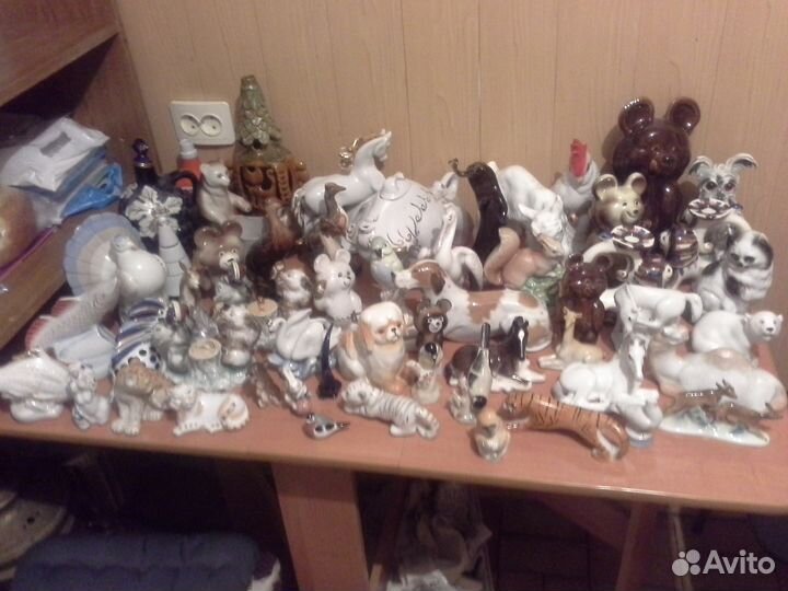 Продажа покупка советский фарфор собака лфз