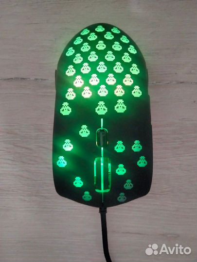 Мышь компьютерная, проводная, RGB