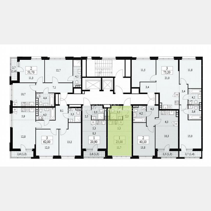 Квартира-студия, 23 м², 4/12 эт.