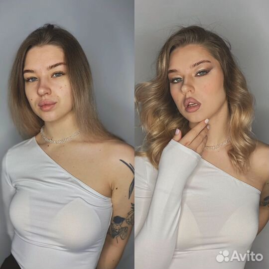 Макияж Прическа Полный Образ Локоны