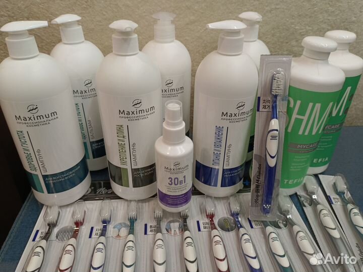 Шампунь и бальзам максимум 1л