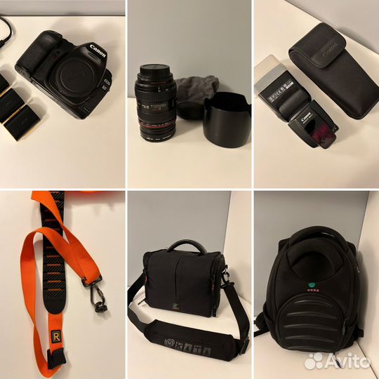 Зеркальный фотоаппарат Canon 5d mark II комплект