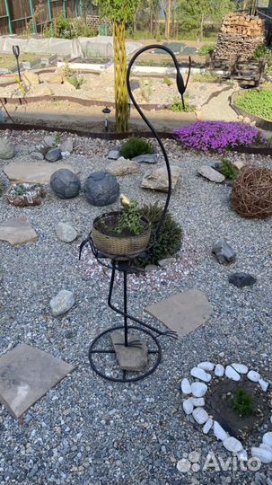 Кашпо для цветов в виде цапли