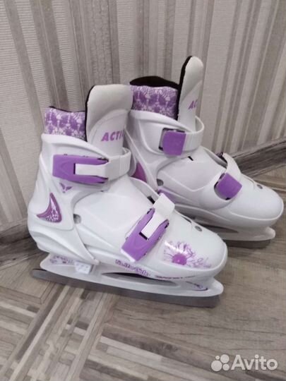 Коньки детские раздвижные, р. 29-32