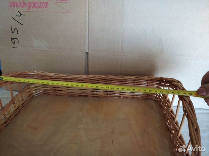 Поднос плетеный из лозы бу