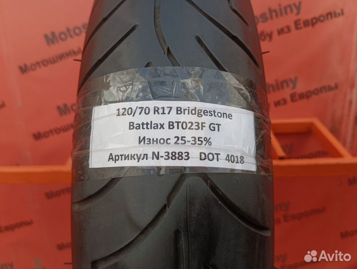 120/70 R17 Bridgestone Battlax BT023F GT N-3883 Мо