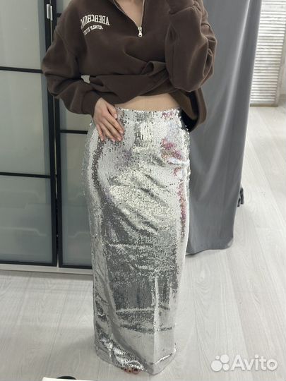 Юбка с пайетками sela