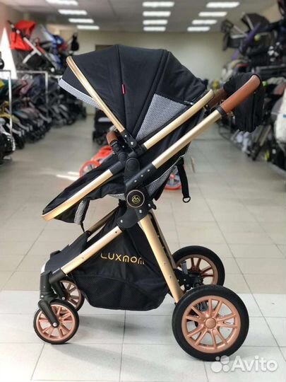 Коляска 3в1 новая трансформер (черная)