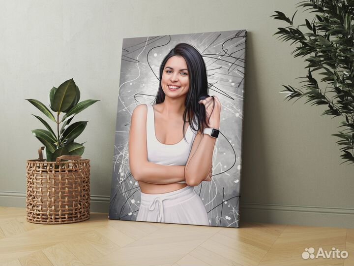 Портреты по фото на холсте и печать фото на холсте