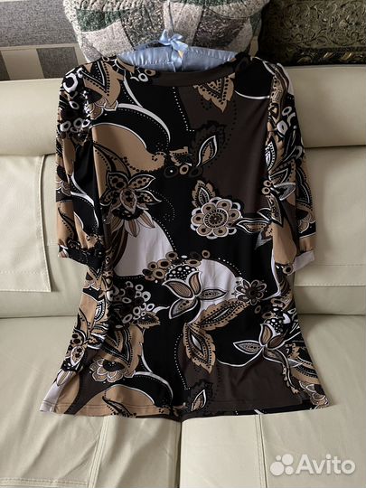 Блузон на кокетке вискоза Gilio 46-48