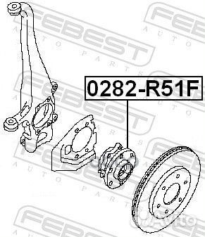 Ступица передняя 0282-R51F Febest