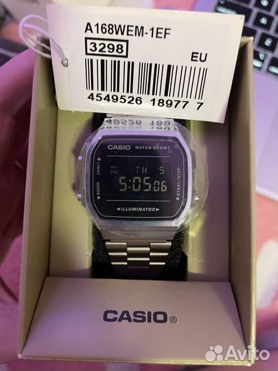 Часы Casio Collection A-168WEM-1 оригинал